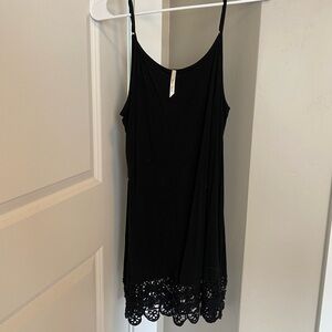 black slip with lace